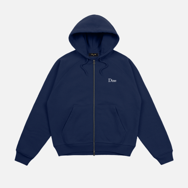 Classic Small Logo Zip Hoodie – Dime