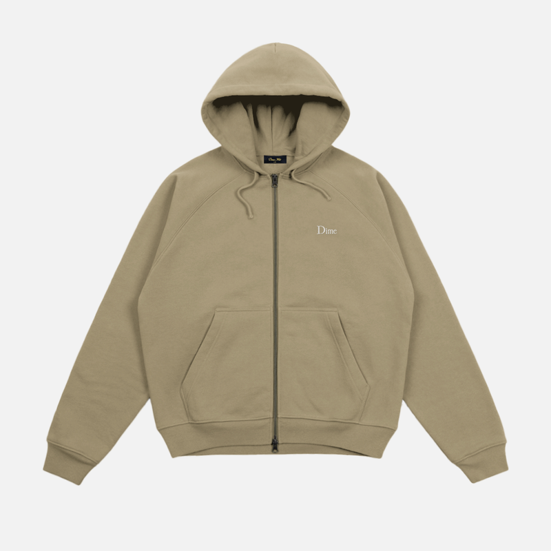 Classic Small Logo Zip Hoodie – Dime